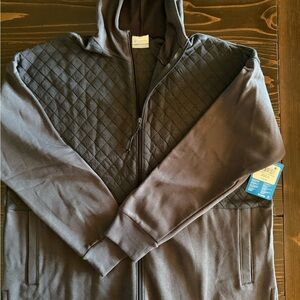 Women’s Quilted Black Columbia Hoodie Jacket